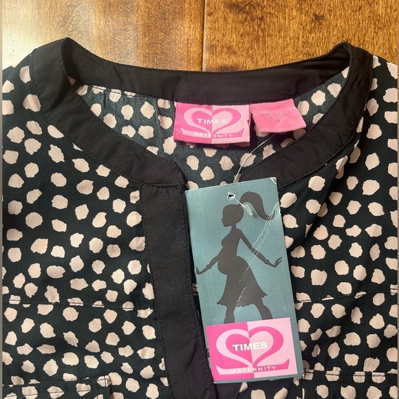 Times Maternity Top Polka Dot Size S - Picture 2 of 7